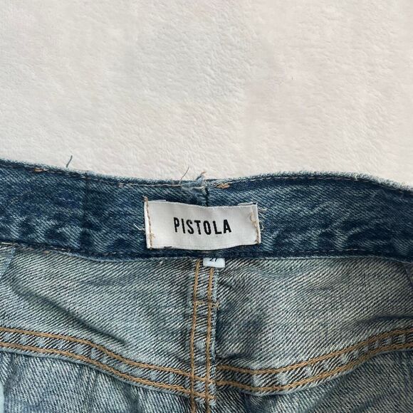 Pistola Straight Leg Jeans Women's 27 Blue Denim Luxury Casual Fall Flattering - Picture 4 of 6